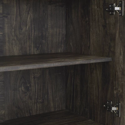 3pc Jacobsen Desk And Large Etagere Set Brown Ash - Crosley 15 3pc Jacobsen Desk And Large Etagere Set Brown Ash - Crosley - Image 13