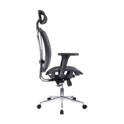 High Back Executive Mesh Office Chair Chrome/Black - Techni Mobili -Office Furniture GUEST 028d90af 702c 4459 8b45 72e83701266e