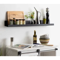 36" Mezzo Modern Metal Ledge Shelf Black - Kate & Laurel All Things Decor 10 36" Mezzo Modern Metal Ledge Shelf Black - Kate & Laurel All Things Decor -Office Furniture GUEST 029f1ae0 7756 4c56 a5f3 5ed7c074dae7