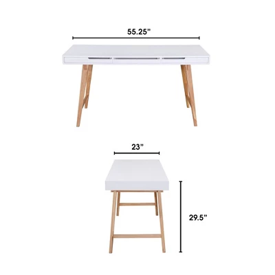Giselle Writing Desk White - Adore Decor 11 Giselle Writing Desk White - Adore Decor - Image 9
