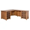 Heritage Wood L Desk And Return Brown - Martin Furniture -Office Furniture GUEST 0623c9d7 9729 4968 99a3 30c62951024b