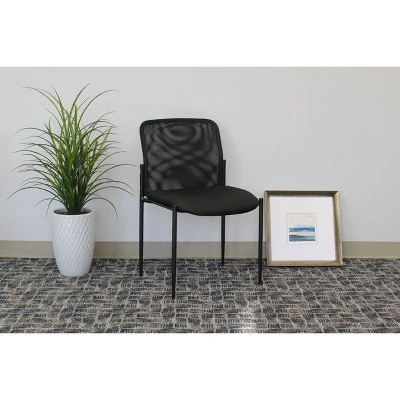 Mesh Guest Chair Black - Boss Office Products 3 Mesh Guest Chair Black - Boss Office Products