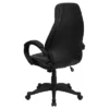 Emma And Oliver High Back Black LeatherSoft Curved Back Swivel Ergonomic Office Chair-Loop Arms -Office Furniture GUEST 09486298 7687 4e7d 9f78 a785454ceca4