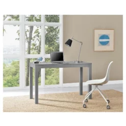 George Large Wood Writing Desk With Drawers Gray - Room & Joy -Office Furniture GUEST 09f32814 7cef 41ff 8861 e519e9e05344