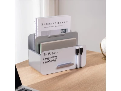 MPM 3-in-1 Steel Tablet And File Organizer With Whiteboard - Adjustable Height, Easy Assembly, Compatible With IPad And 4 MPM 3-in-1 Steel Tablet And File Organizer With Whiteboard - Adjustable Height, Easy Assembly, Compatible With IPad And - Image 2