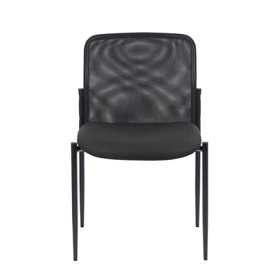 Mesh Guest Chair Black - Boss Office Products 4 Mesh Guest Chair Black - Boss Office Products - Image 2