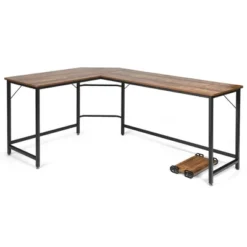 Costway L-Shaped Computer Desk Corner Workstation Study Gaming Table Home Office -Office Furniture GUEST 1293744a 2ce6 4c8b b26b 9f68c7702528