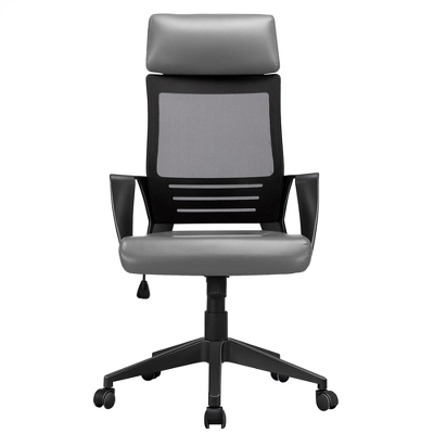 Yaheetech Swivel Office Desk Chair Study Work Chair With Headrest Lumbar Support Rolling Wheels 3 Yaheetech Swivel Office Desk Chair Study Work Chair With Headrest Lumbar Support Rolling Wheels