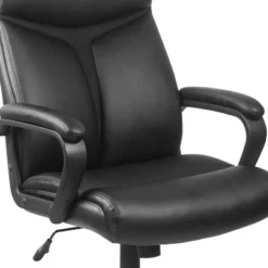 Flash Furniture Raya High Back Black LeatherSoft Executive Swivel Office Chair With Slight Mesh Accent And Arms -Office Furniture GUEST 13eea0fd 7478 4a0f b30a 433eb30dce7d