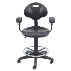 22"-32" Adjustable Height Polyurethane Task Office Chair With Arms Black- Hampden Furnishings 22 22"-32" Adjustable Height Polyurethane Task Office Chair With Arms Black- Hampden Furnishings -Office Furniture GUEST 14f672f2 4e92 4a02 b448 0377a2483ef1