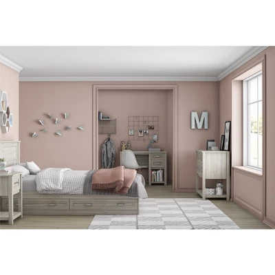 Little Seeds Sierra Ridge Levi Single Pedestal Kids’ Desk, Light Walnut 9 Little Seeds Sierra Ridge Levi Single Pedestal Kids’ Desk, Light Walnut - Image 7