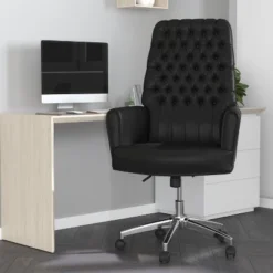 Merrick Lane Office Chair Ergonomic Executive Tufted Mid-Back With Padded Arms 360° Swivel And Adjustable Height -Office Furniture GUEST 156d994b c528 4596 9115 5f1a9fa6243c