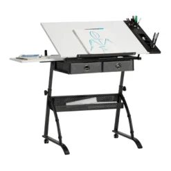 Core Drawing Table And Stool Set Charcoal Black/White - Studio Designs 36 Core Drawing Table And Stool Set Charcoal Black/White - Studio Designs -Office Furniture GUEST 19d1a665 a8bb 435d b2dd ccca9f7b9e24