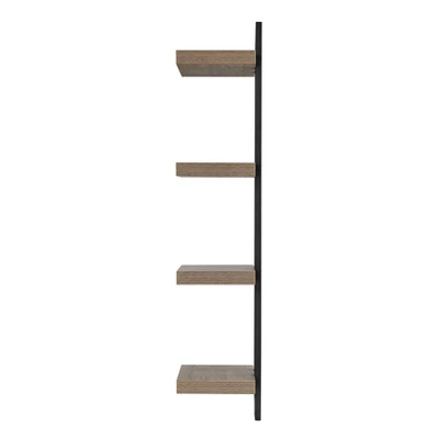 36" X 11" 4 Tier Ladder Bracket Floating Wall Shelf Unit - Danya B. 17 36" X 11" 4 Tier Ladder Bracket Floating Wall Shelf Unit - Danya B. - Image 15