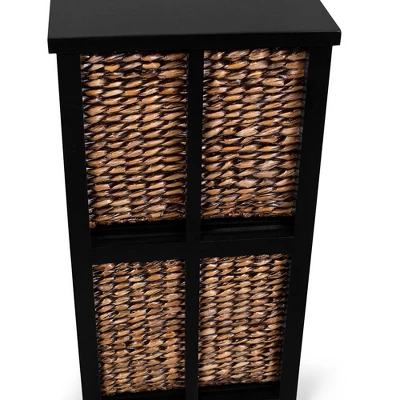 BirdRock Home 2 Tiered Hanging File Cubby With Wood Top - Brown Wash 8 BirdRock Home 2 Tiered Hanging File Cubby With Wood Top - Brown Wash - Image 6