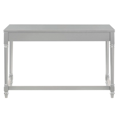 2pc Singger Writing Desk With Chair Gray - HOMES: Inside + Out 8 2pc Singger Writing Desk With Chair Gray - HOMES: Inside + Out - Image 6