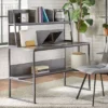 Vermillion Desk With Hutch Black/Gray - Buylateral -Office Furniture GUEST 21778fc3 2194 4188 b559 d534a5cd7ff3