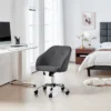 Yaheetech Velvet Desk Chair For Home Office, Soft Height Adjustable 360° Swivel Computer Chair -Office Furniture GUEST 21a06d5e 7cae 4331 84e1 8f0272ac8699