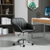 Vinsetto MidBack Home Office Chair Adjustable Height Computer Desk Chair With Padded Back And Armrests PU Leather Adjustable Height And 360 Swivel Wheels For Sturdy Bedroom -Office Furniture GUEST 22b935a8 8abc 4305 bbb7 f3643eea8c62