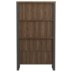 63" Pattinson 4 Shelf Cabinet Bookcase Walnut - Coaster 17 63" Pattinson 4 Shelf Cabinet Bookcase Walnut - Coaster -Office Furniture GUEST 22e3af6a 75ac 4f9b 9650 96abf8e3c8ee