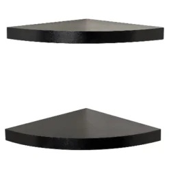 (Set Of 2) 11.5" X 1.5" Radial Floating Corner Shelves - Danya B. 15 (Set Of 2) 11.5" X 1.5" Radial Floating Corner Shelves - Danya B. -Office Furniture GUEST 23b80352 2c23 4622 8ece 8d0e27bc5be2