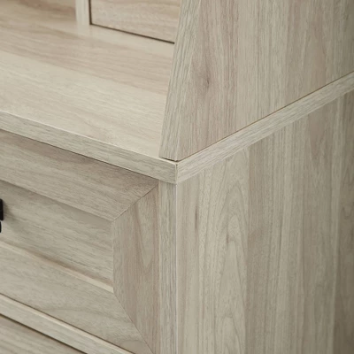 64" Storage Desk & Hutch With Keyboard Drawer - Saracina Home 5 64" Storage Desk & Hutch With Keyboard Drawer - Saracina Home - Image 3