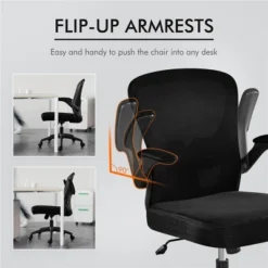 Yaheetech Ergonomic Adjustable Office Chair Mesh Chair With Flip-Up Armrests 15 Yaheetech Ergonomic Adjustable Office Chair Mesh Chair With Flip-Up Armrests -Office Furniture GUEST 250e2481 8c33 432e 8068 073eca2a0a30