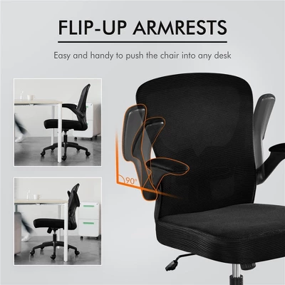 Yaheetech Ergonomic Adjustable Office Chair Mesh Chair With Flip-Up Armrests 8 Yaheetech Ergonomic Adjustable Office Chair Mesh Chair With Flip-Up Armrests - Image 6