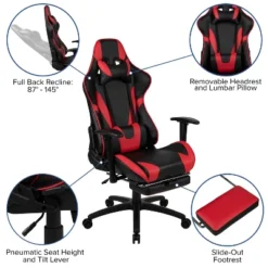 Flash Furniture Gaming Desk And Footrest Reclining Gaming Chair Set With Cup Holder And Headphone Hook -Office Furniture GUEST 2557e826 23fe 4aa5 97e3 c701918cd752