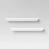 2pc Traditional Wall Shelf Set White - Threshold™ -Office Furniture GUEST 25b9ca45 a7d7 42e9 a599 48950042bb35