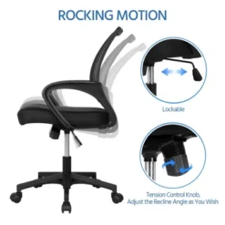 Yaheetech Adjustable Ergonomic Computer Chair Office Chair -Office Furniture GUEST 271e8911 36d7 4885 9790 f43d7a3ea28b 1