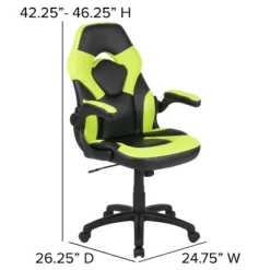 Flash Furniture Gaming Desk And Racing Chair Set With Cup Holder, Headphone Hook & 2 Wire Management Holes -Office Furniture GUEST 2b3c1518 923d 4c78 b7bb f6e3097cc5cd 1
