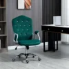 Vinsetto Home Office Chair, Velvet Computer Chair, Button Tufted Desk Chair With Swivel Wheels, Adjustable Height, And Tilt Function, Dark Green 1 Vinsetto Home Office Chair, Velvet Computer Chair, Button Tufted Desk Chair With Swivel Wheels, Adjustable Height, And Tilt Function, Dark Green -Office Furniture GUEST 2c3f348c 2dfd 4d46 a950 34fe0cc01a14