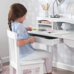 KidKraft Avalon Desk With Hutch White 12 KidKraft Avalon Desk With Hutch White -Office Furniture GUEST 2cf4e4f6 f432 4f10 954e e30fd829b60d