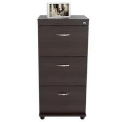 40.16" 3 Drawer Locking File Cabinet Espresso - Inval -Office Furniture GUEST 2d07fac5 1e09 410f bf61 5fc6135af49e
