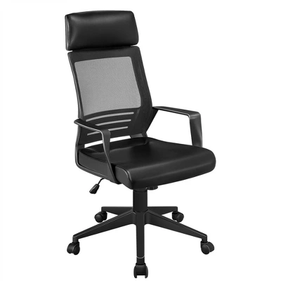 Yaheetech Swivel Office Desk Chair Study Work Chair With Headrest Lumbar Support Rolling Wheels 10 Yaheetech Swivel Office Desk Chair Study Work Chair With Headrest Lumbar Support Rolling Wheels - Image 8