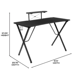 BlackArc Tango Gaming Desk & Chair Set - Reclining Gaming Chair With Slide-Out Footrest & Gaming Desk With Cupholder/Headphone Hook -Office Furniture GUEST 2fc70bdb 9bd1 479c a139 21bc12b8e1ec
