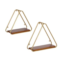 2pc Tilde Triangle Accent Shelf Set - Kate & Laurel All Things Decor -Office Furniture GUEST 3088d826 f618 42a1 9bb8 c7170db4c369