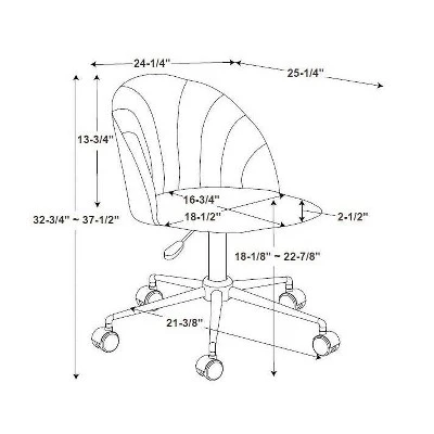 Athena Desk Chair - Linon 12 Athena Desk Chair - Linon - Image 10