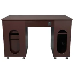 Complete Workstation Computer Desk With Storage Brown - Techni Mobili -Office Furniture GUEST 323a1509 8ad7 4495 9c5e 62e3edfb7851