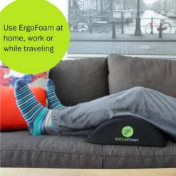 ErgoFoam Ergonomic Foot Rest Under Desk - Premium Velvet Soft Foam Footrest For Desk - Most Comfortable Desk Foot Rest In The World For Lumbar -Office Furniture GUEST 32f99e12 1ce9 427a ac54 ecc293a87392