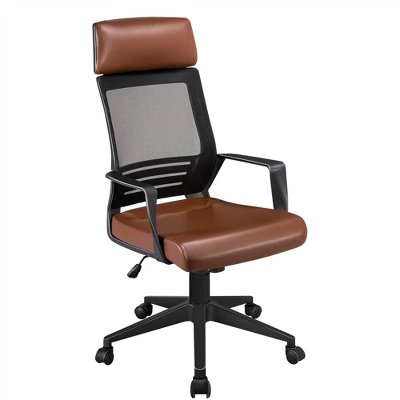 Yaheetech Swivel Office Desk Chair Study Work Chair With Headrest Lumbar Support Rolling Wheels 12 Yaheetech Swivel Office Desk Chair Study Work Chair With Headrest Lumbar Support Rolling Wheels - Image 10