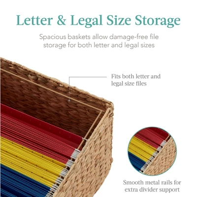 Best Choice Products Vertical Rolling File Cabinet For Home, Office W/ Rubberwood Frame, Locking Caster Wheels 4 Best Choice Products Vertical Rolling File Cabinet For Home, Office W/ Rubberwood Frame, Locking Caster Wheels - Image 2