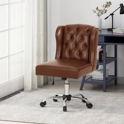 Beltagh Contemporary Wingback Tufted Swivel Office Chair - Christopher Knight Home 3 Beltagh Contemporary Wingback Tufted Swivel Office Chair - Christopher Knight Home
