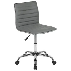 Emma And Oliver Low Back Designer Armless Ribbed Swivel Task Office Chair 33 Emma And Oliver Low Back Designer Armless Ribbed Swivel Task Office Chair -Office Furniture GUEST 34b755b6 b6f9 4005 adb2 3a20d34ebc77