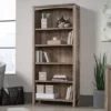 69.8" Woodburn 5 Shelf Bookcase Washed Walnut - Sauder
