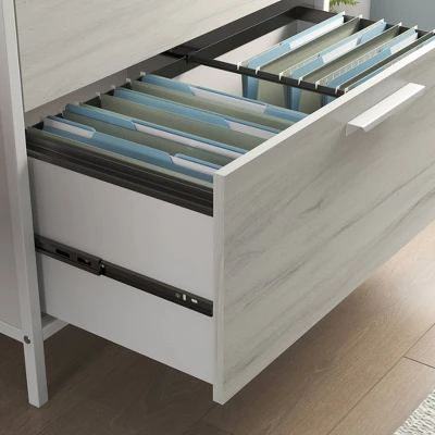 Boulevard Cafe 2 Drawer File Cabinet White - Sauder 6 Boulevard Cafe 2 Drawer File Cabinet White - Sauder - Image 4