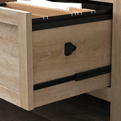 2 Drawer Bridge Acre Rustic Farmhouse Lateral File Cabinet Orchard Oak - Sauder 8 2 Drawer Bridge Acre Rustic Farmhouse Lateral File Cabinet Orchard Oak - Sauder - Image 6