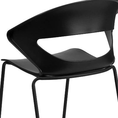 Flash Furniture HERCULES Series 440 Lb. Capacity Black Stack Chair 7 Flash Furniture HERCULES Series 440 Lb. Capacity Black Stack Chair - Image 5