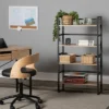47.5" 4 Shelf Or 2 Shelf Stackable Bookshelf Graphite Black/Ashwood - Calico Designs -Office Furniture GUEST 37c7b36c a662 4ca8 9988 854e42795284